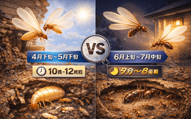 【図解】羽アリの種類と発生時期。見分け方完全ガイド