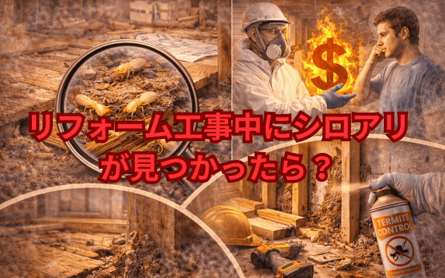 リフォーム工事中にシロアリが見つかったら？建築士が教える「追加費用」を抑える賢い手順