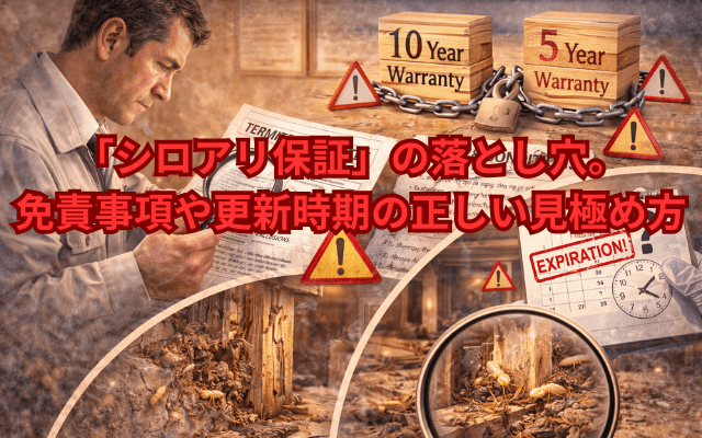 建築士が分析する「シロアリ保証」の落とし穴。免責事項や更新時期の正しい見極め方