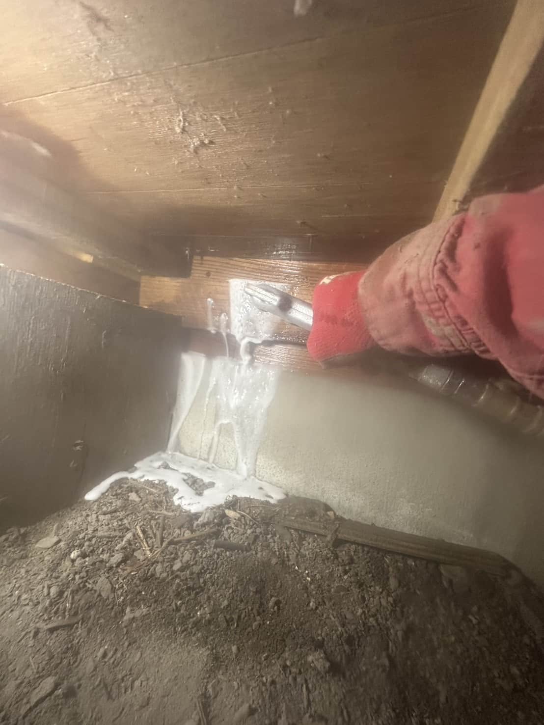 兵庫県丹波篠山市｜「床のたわみ」に隠れたシロアリの影。基礎のハツリ作業で死角を打破し、構造の深部まで薬剤を届けた徹底防除録