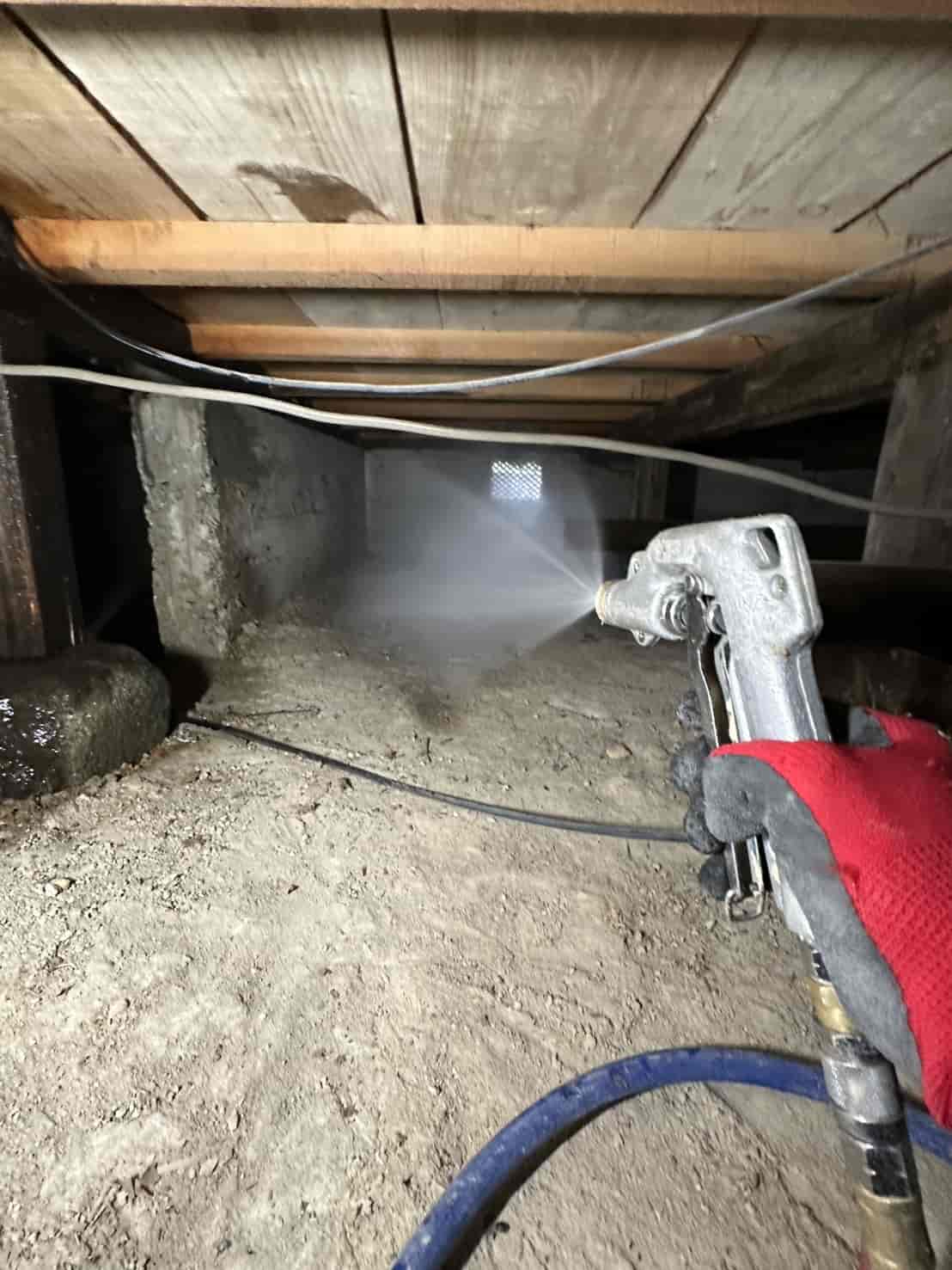 兵庫県宍粟市｜浴室木枠の腐朽から暴いた「構造の死角」。床下進入不可エリアへの精密穿孔注入で住まいを全方位保護した駆除録